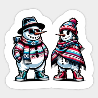 Snowcouple Sticker